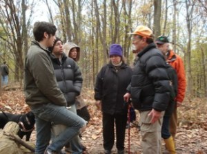 Figure 5. James lab (Umich) on a John Cage inspired mushroom foray with the Michigan Mushroom Hunters Club. Photo courtesy of T. James.